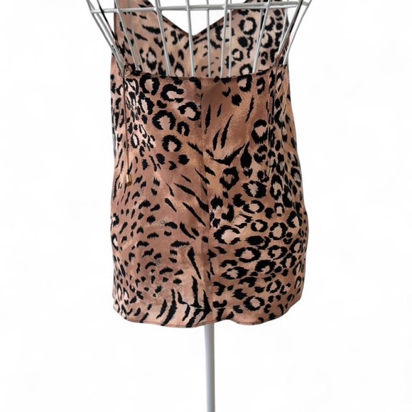 PAIGE Cicely Faded Leopard Print Cami Size Small 100% Silk - Picture 5 of 7